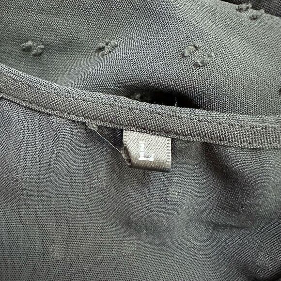 Amazon black eyelet maxi dress size L - Picture 5 of 11